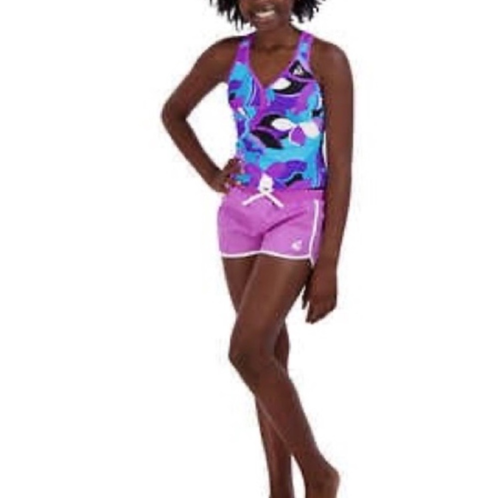 Gerry Youth Girls 10/12 3 Piece Swim Set UPF 30+ NWT